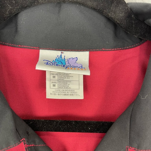 NWOT Disney’s Pool Shark Red Black Bowling Mickey And Goofy Shirt RARE - Picture 4 of 8